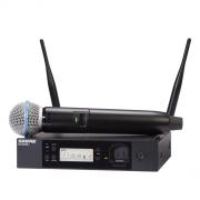 SHURE - GLXD24+E/B58-Z4 GLXD+ digitális rendszer kéziadó BETA58 mikrofonfejjel egycsatornás vevő